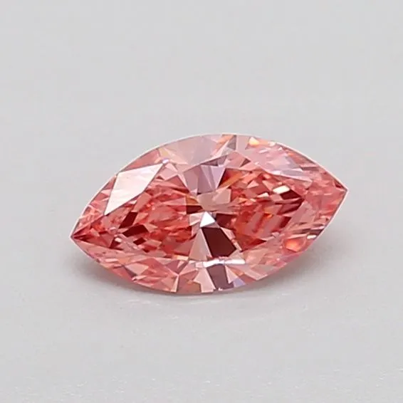 0.31ct MARQUISE Fancy Vivid Pink VS1 Coloured Lab diamond