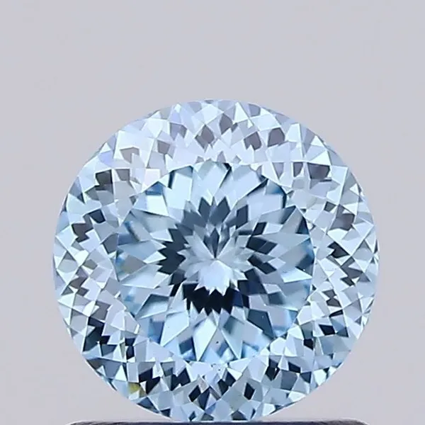 0.95ct ROUND Fancy Intense Blue VS1 Coloured Lab diamond