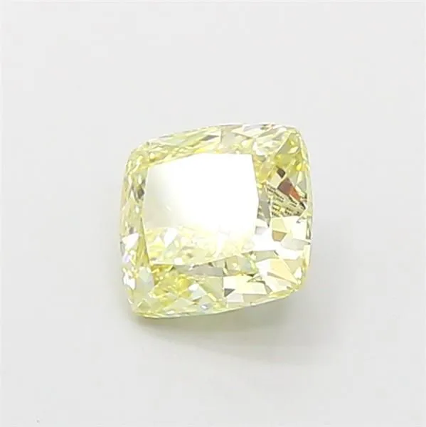 1.02ct CUSHION Fancy Light Yellow VS1 Coloured Lab diamond
