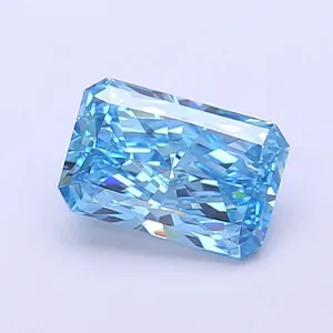 1.18ct RADIANT Fancy Vivid Blue VVS2 Coloured Lab diamond