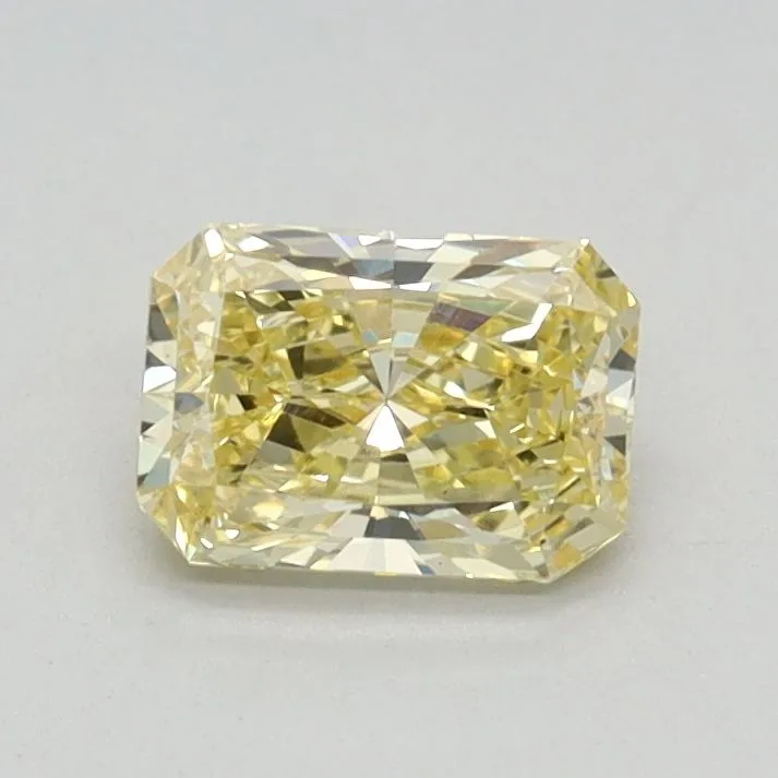 0.53ct RADIANT Fancy Intense Yellow VS1 Coloured Lab diamond
