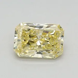 0.53ct RADIANT Fancy Intense Yellow VS1 Coloured Lab diamond