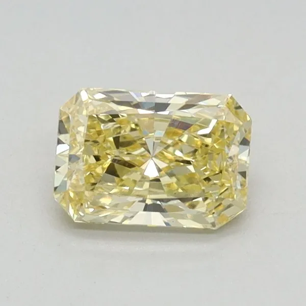 0.53ct RADIANT Fancy Intense Yellow VS1 Coloured Lab diamond
