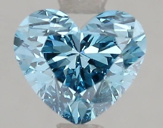 1.51ct HEART Fancy Vivid Blue VS2 Coloured Lab diamond