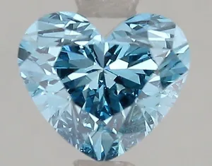 1.51ct HEART Fancy Vivid Blue VS2 Coloured Lab diamond