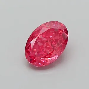 1.01ct OVAL Fancy Vivid Pink VS2 Coloured Lab diamond
