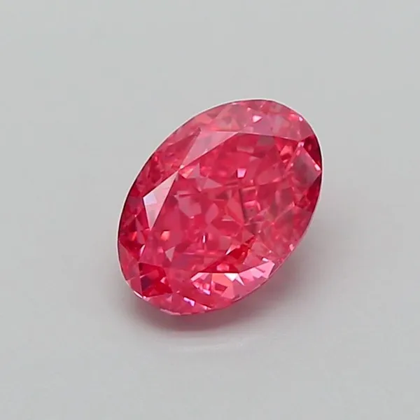 1.01ct OVAL Fancy Vivid Pink VS2 Coloured Lab diamond