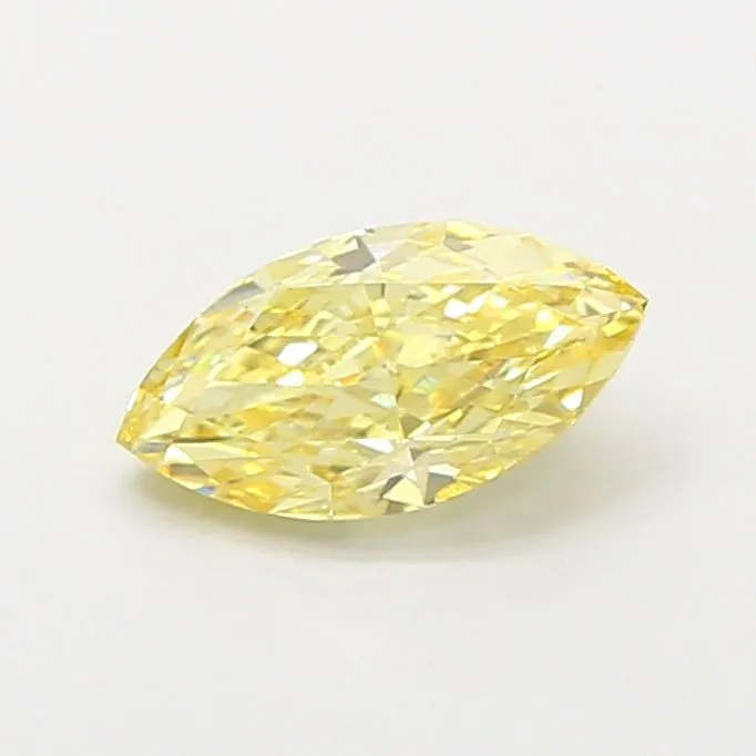 1.04ct MARQUISE Fancy Intense Yellow VVS2 Coloured Lab diamond