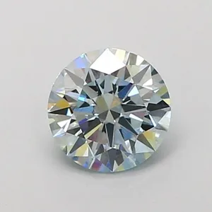 1.01ct ROUND Fancy Blue VVS1 Coloured Lab diamond