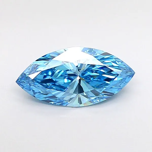 1.02ct MARQUISE Fancy Vivid Blue VS2 Coloured Lab diamond
