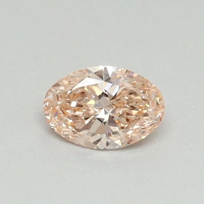 0.31ct OVAL Fancy Intense Pink VS2 Coloured Lab diamond