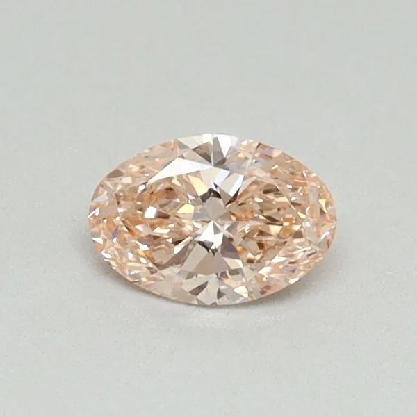 0.31ct OVAL Fancy Intense Pink VS2 Coloured Lab diamond