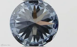 0.3ct ROUND Fancy Intense Blue VVS2 Coloured Lab diamond