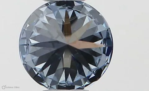 0.3ct ROUND Fancy Intense Blue VVS2 Coloured Lab diamond