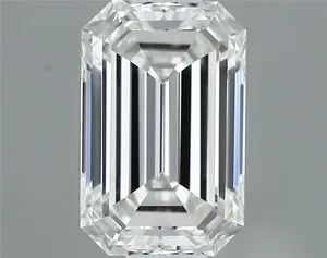 0.51ct EMERALD F VS2 Natural diamond