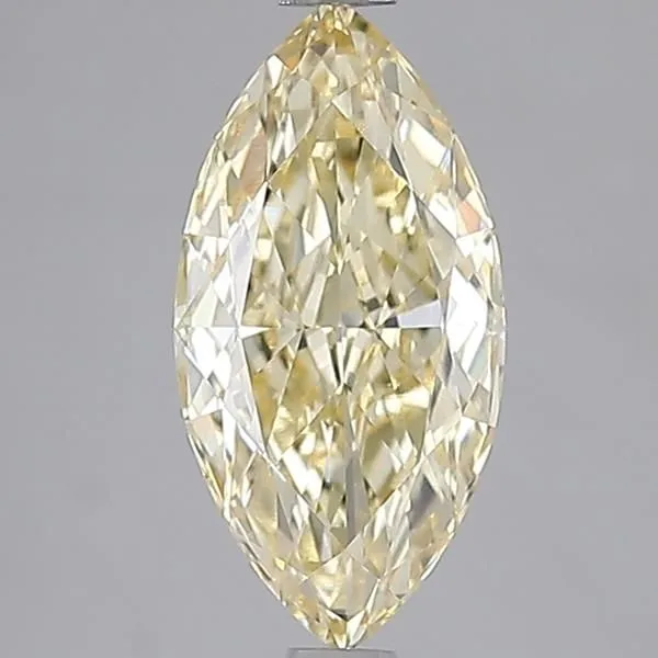 2.06ct MARQUISE Fancy Yellow VS1 Coloured Lab diamond