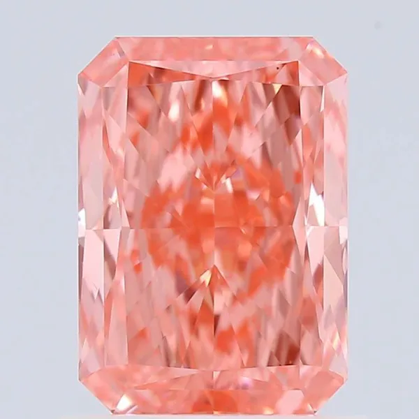1ct RADIANT Fancy Vivid Pink VS2 Coloured Lab diamond