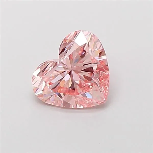 1.1ct HEART Fancy Intense Pink VVS2 Coloured Lab diamond