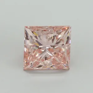 5.07ct PRINCESS Fancy Intense Pink VS1 Coloured Lab diamond