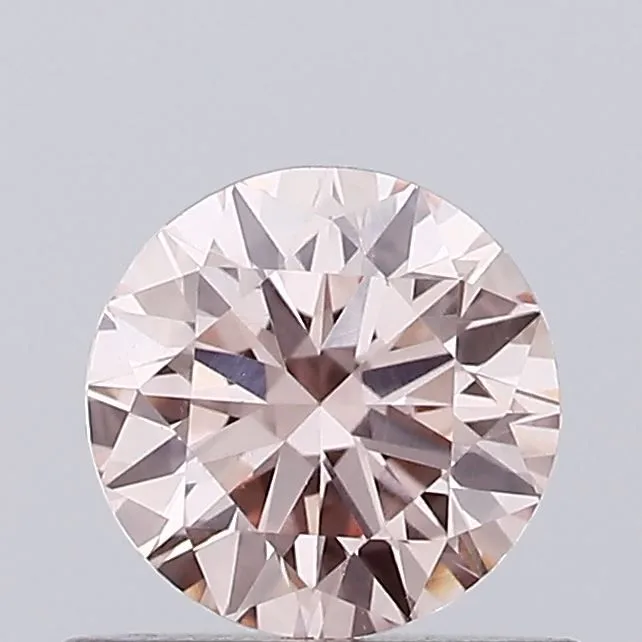 0.62ct ROUND Fancy Pink VVS2 Coloured Lab diamond