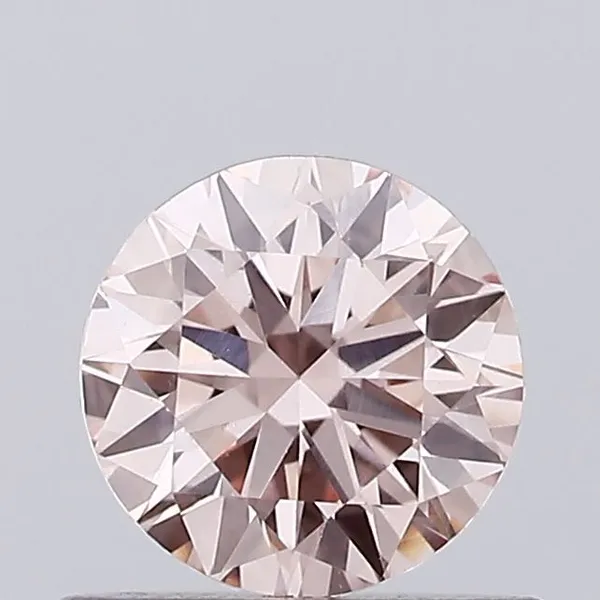 0.62ct ROUND Fancy Pink VVS2 Coloured Lab diamond