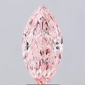 2.09ct MARQUISE Fancy Vivid Pink VVS2 Coloured Lab diamond
