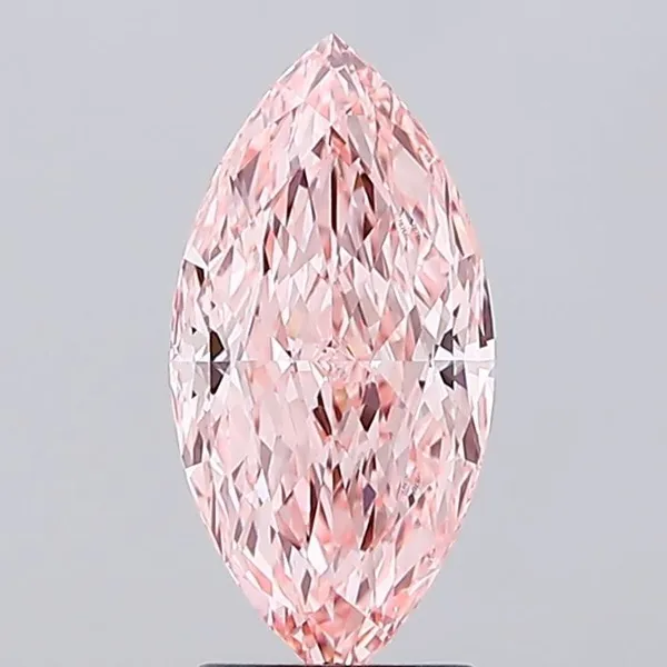 2.09ct MARQUISE Fancy Vivid Pink VVS2 Coloured Lab diamond