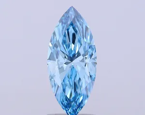 2.02ct MARQUISE Fancy Vivid Blue VS1 Coloured Lab diamond