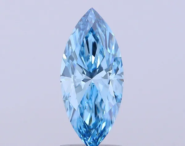 2.02ct MARQUISE Fancy Vivid Blue VS1 Coloured Lab diamond