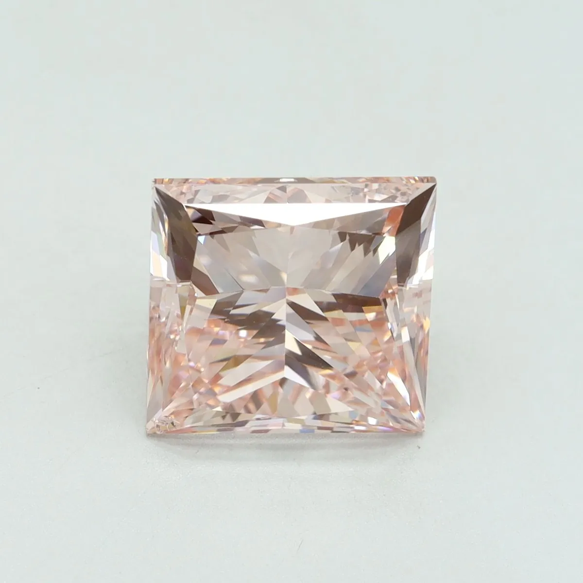 5.00ct PRINCESS Fancy Intense Pink VS2 Coloured Lab diamond