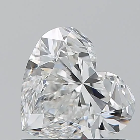 0.91ct HEART F VS2 Natural diamond