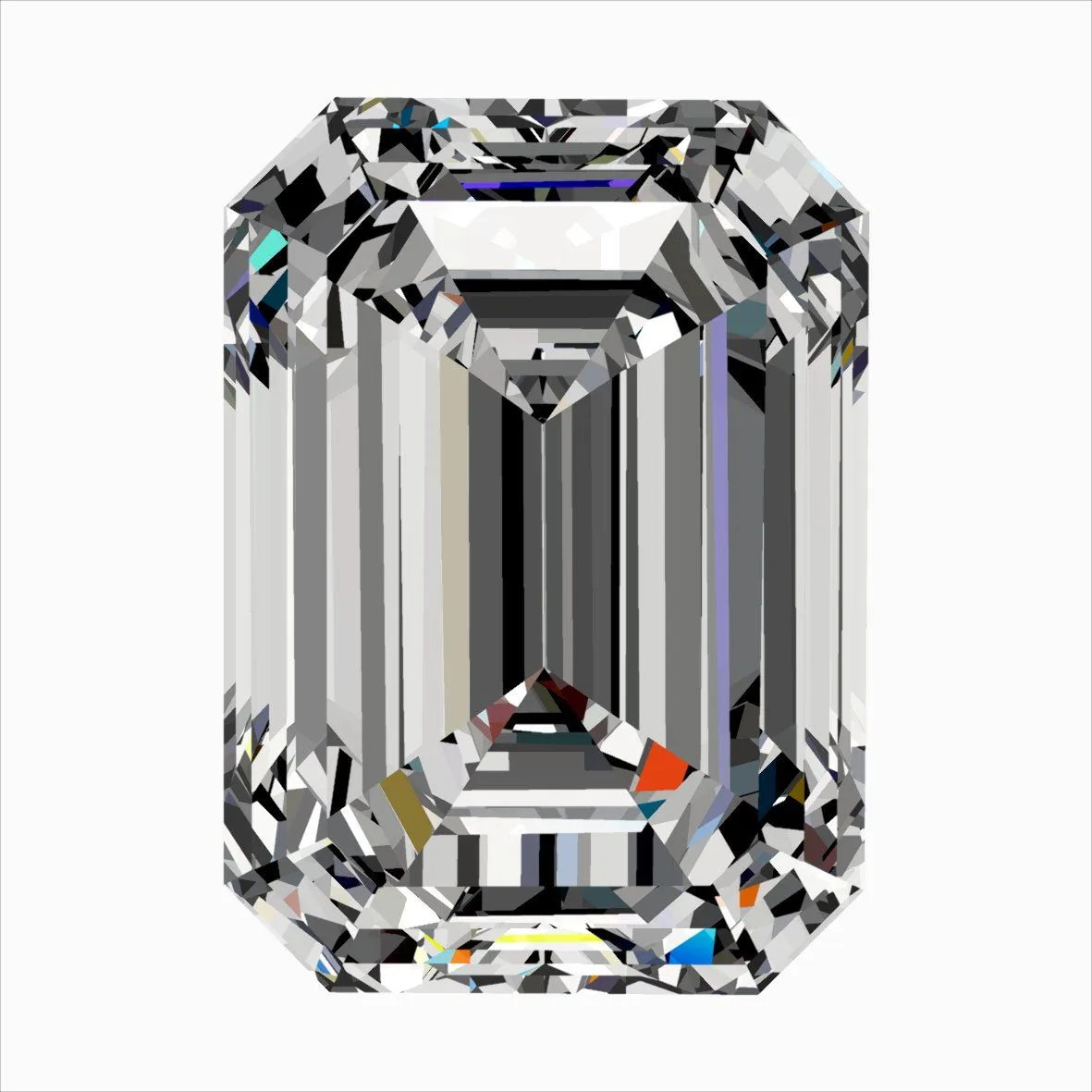 0.41ct EMERALD F VVS1 Natural diamond