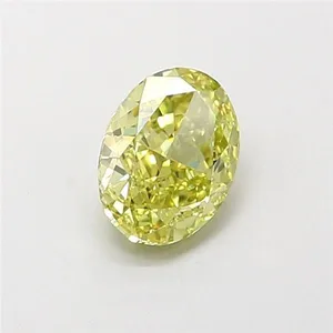 1.15ct OVAL Fancy Yellow VVS2 Coloured Lab diamond