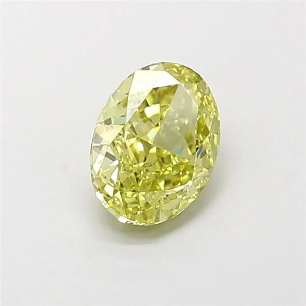 1.15ct OVAL Fancy Yellow VVS2 Coloured Lab diamond
