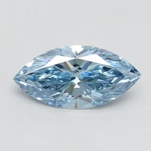1.02ct MARQUISE Fancy Vivid Blue VS1 Coloured Lab diamond