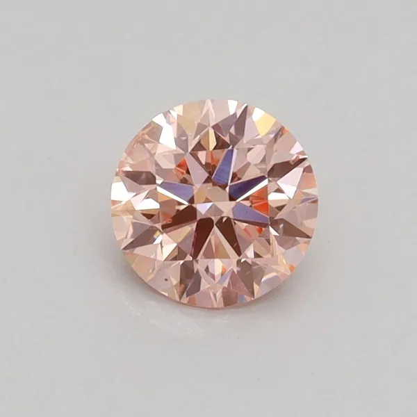 0.6ct ROUND Fancy Intense Pink SI1 Coloured Lab diamond