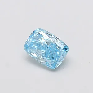 1.1ct CUSHION Fancy Vivid Blue VVS2 Coloured Lab diamond
