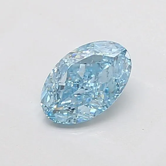 1.01ct OVAL Fancy Vivid Blue VS1 Coloured Lab diamond