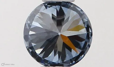 0.33ct ROUND Fancy Intense Blue VS2 Coloured Lab diamond