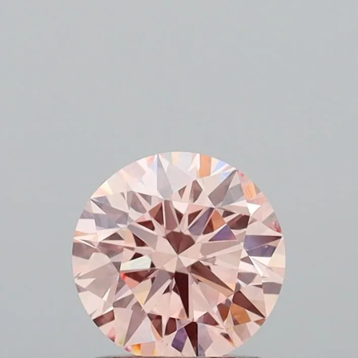 1.19ct ROUND Fancy Intense Pink VS1 Coloured Lab diamond