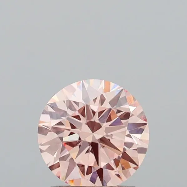 1.19ct ROUND Fancy Intense Pink VS1 Coloured Lab diamond