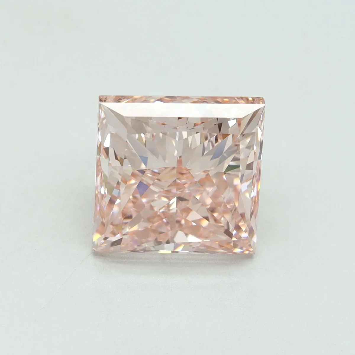 5.00ct PRINCESS Fancy Intense Pink VS1 Coloured Lab diamond