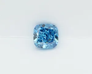 1.01ct CUSHION Fancy Vivid Blue VS1 Coloured Lab diamond