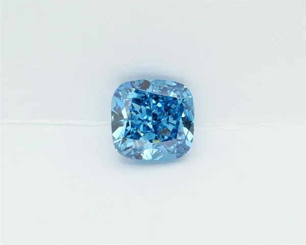 1.01ct CUSHION Fancy Vivid Blue VS1 Coloured Lab diamond
