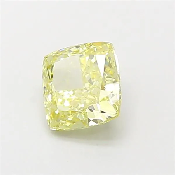 1.10ct CUSHION Fancy Intense Yellow VS1 Coloured Lab diamond