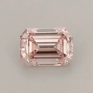 0.5ct EMERALD Fancy Intense Pink VS1 Coloured Lab diamond