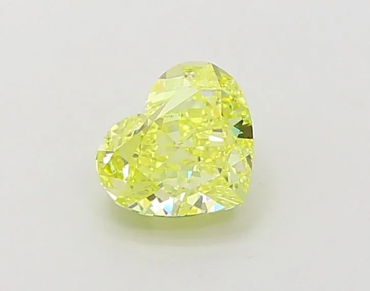 1.00ct HEART Fancy Intense Yellow VVS1 Coloured Lab diamond
