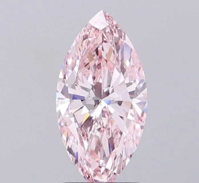 1.51ct MARQUISE Fancy Pink VVS1 Coloured Lab diamond