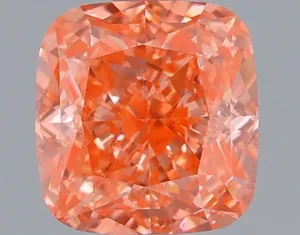 1.08ct CUSHION Fancy Vivid Pink VS1 Coloured Lab diamond