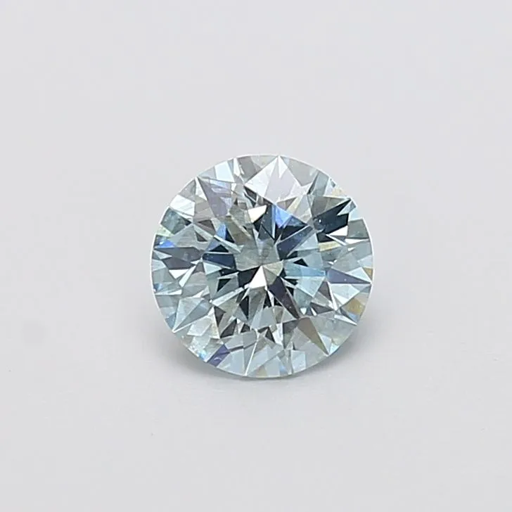 1.09ct ROUND Fancy Intense Blue SI1 Coloured Lab diamond